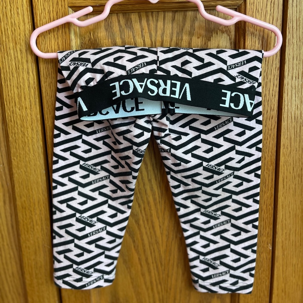 Versace toddler girl leggings